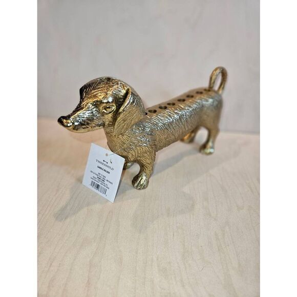 THRESHOLD TARGET Candle Holder DACHSHUND Menorah Gold Color Dog Hanukkah… - Picture 4 of 7